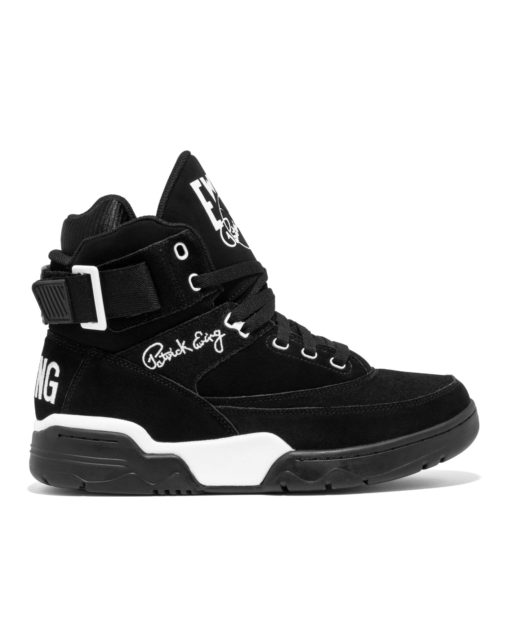 33 HI OG Black Suede/White – Ewing Athletics
