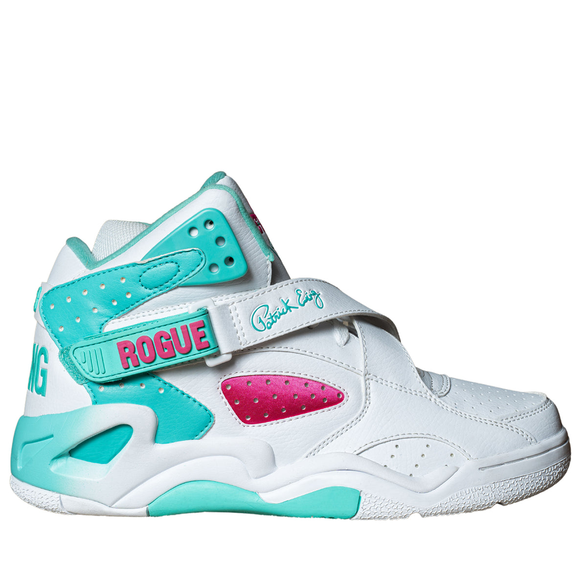 White, Fuchsia & Cockatoo ROGUE Sneakers – Ewing Athletics