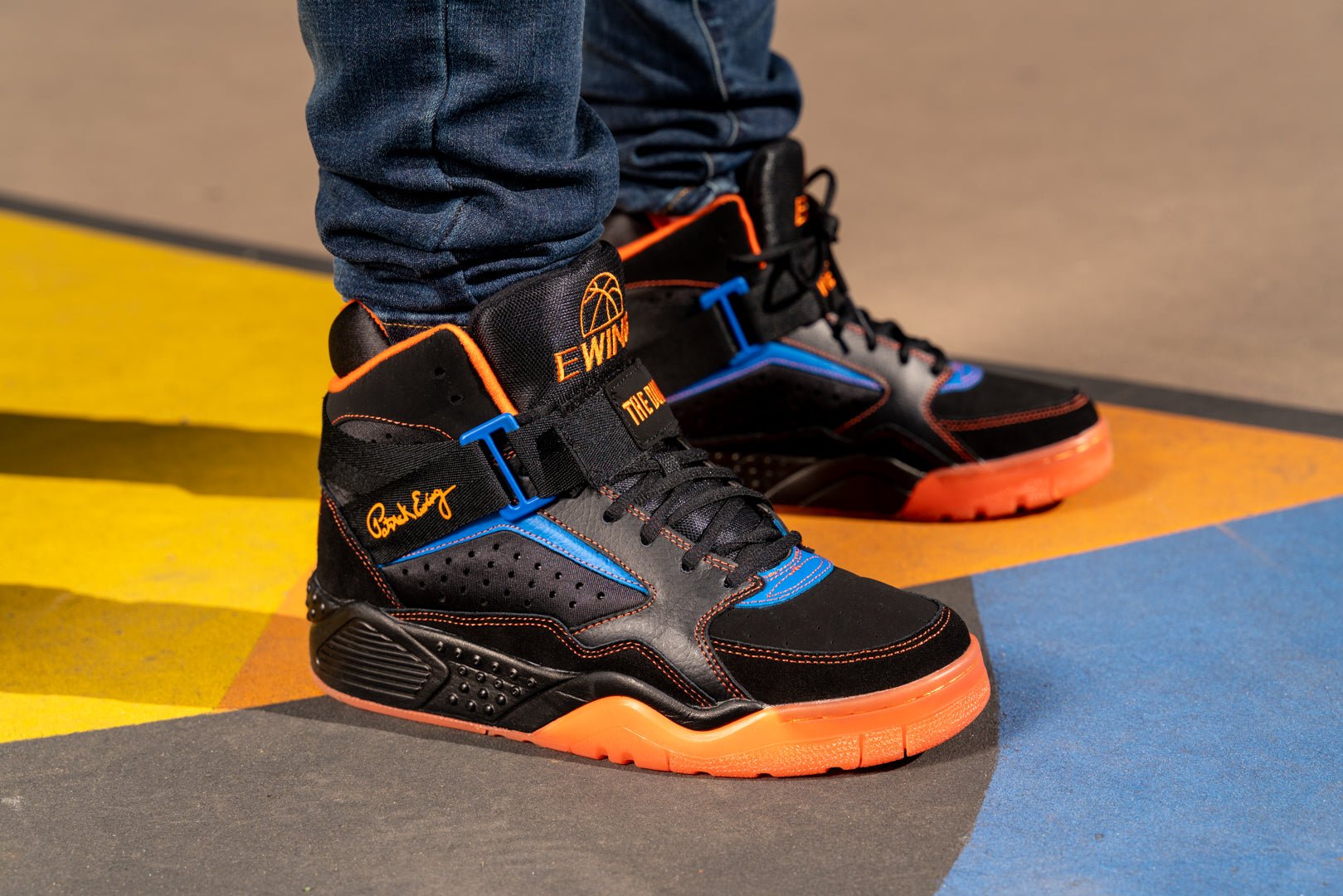 EWING ATHLETICS HONORS JOHN STARKS' HISTORIC DUNK OVER GRANT AND MJ - Ewing Athletics