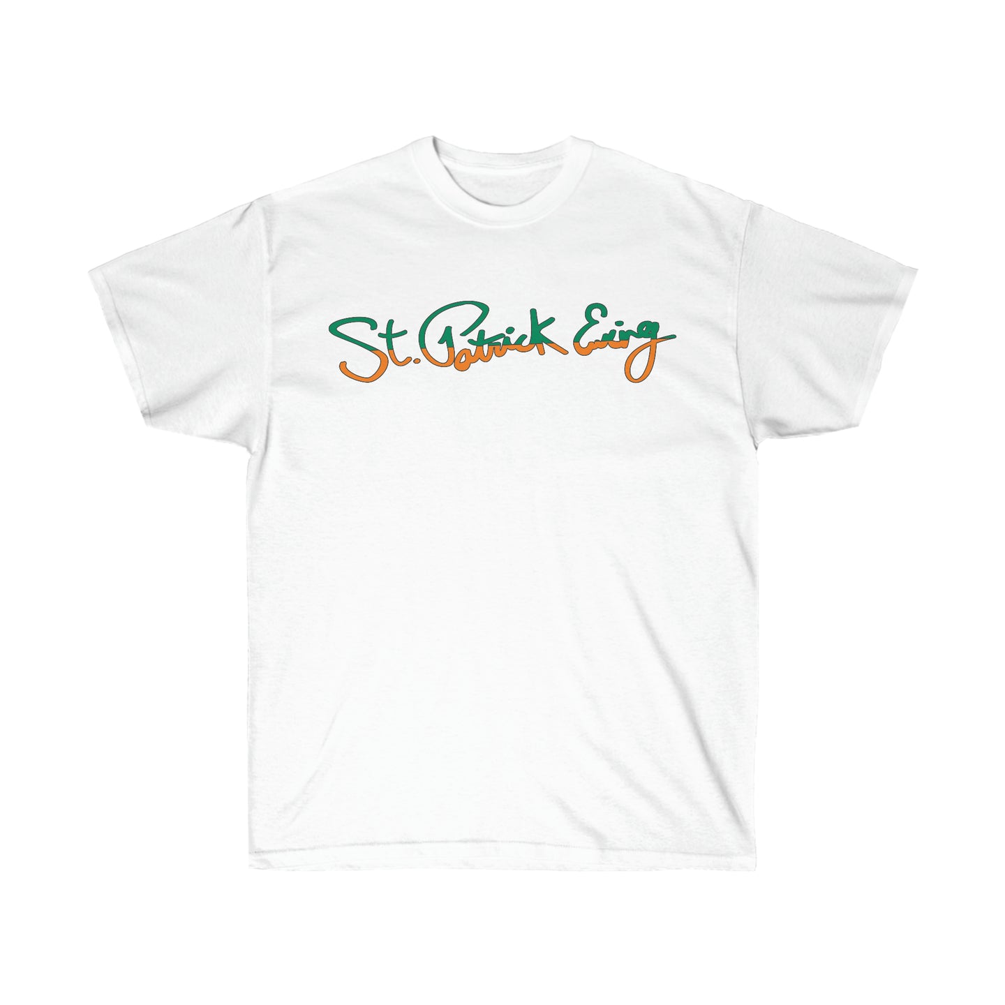 Ewing St. Patrick Script Logo Tee (White, Black, Grey)