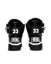 33 HI OG Black Leather/White - Ewing Athletics