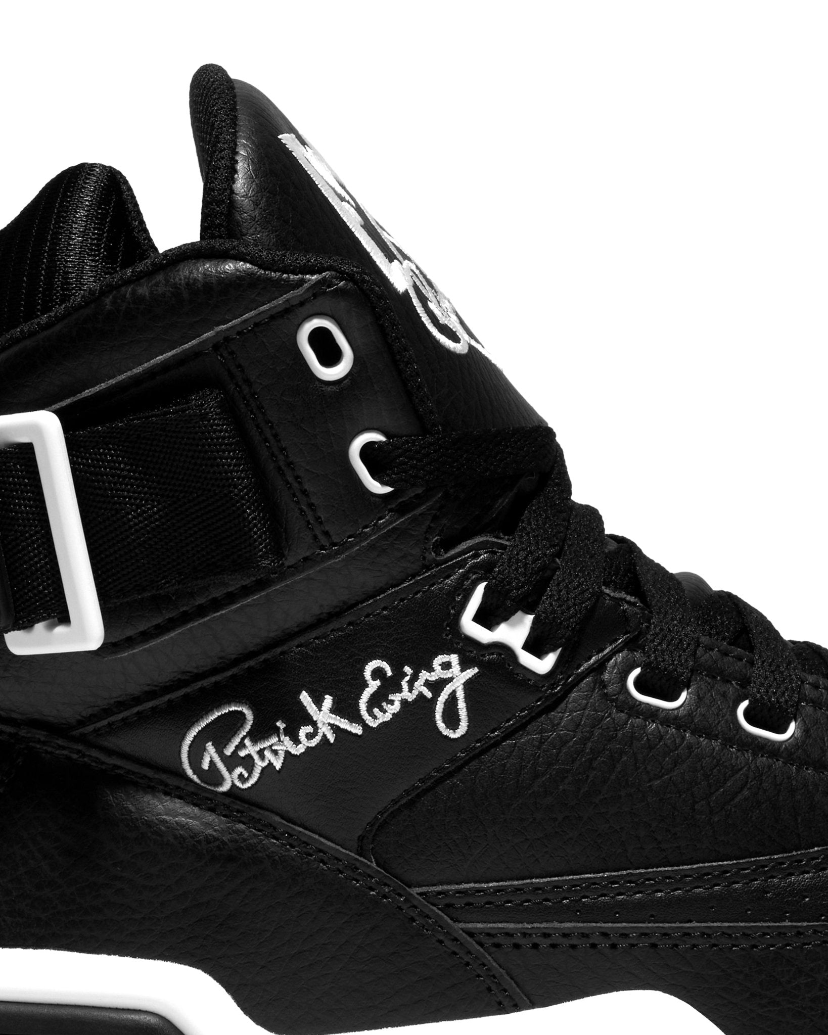 33 HI OG Black Leather/White - Ewing Athletics