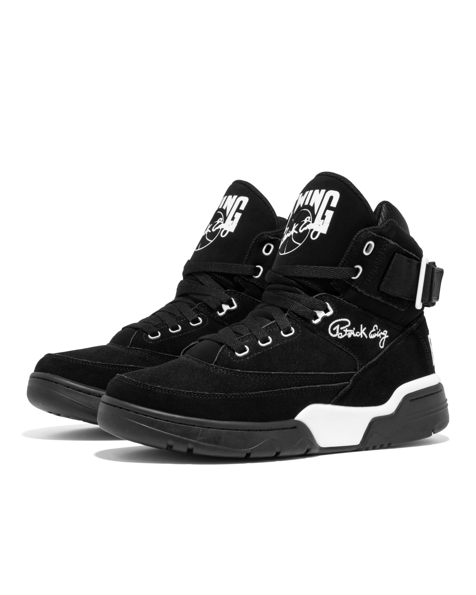 33 HI OG Black Suede/White – Ewing Athletics