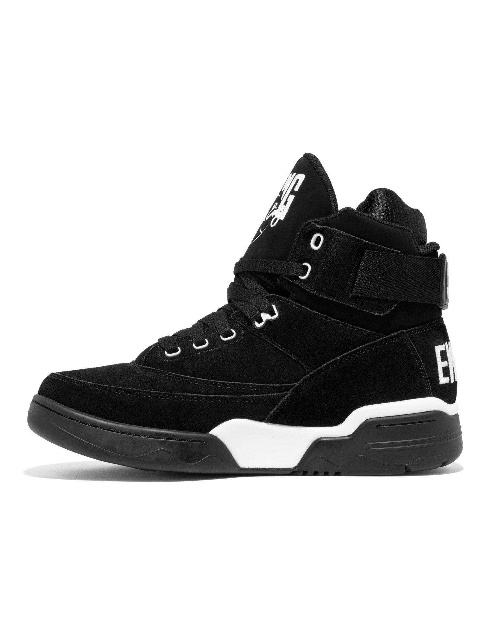 33 HI OG Black Suede/White – Ewing Athletics