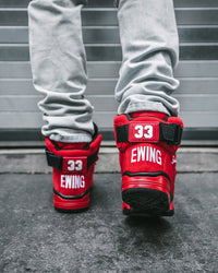 33 HI OG Red Suede/White/Black - Ewing Athletics