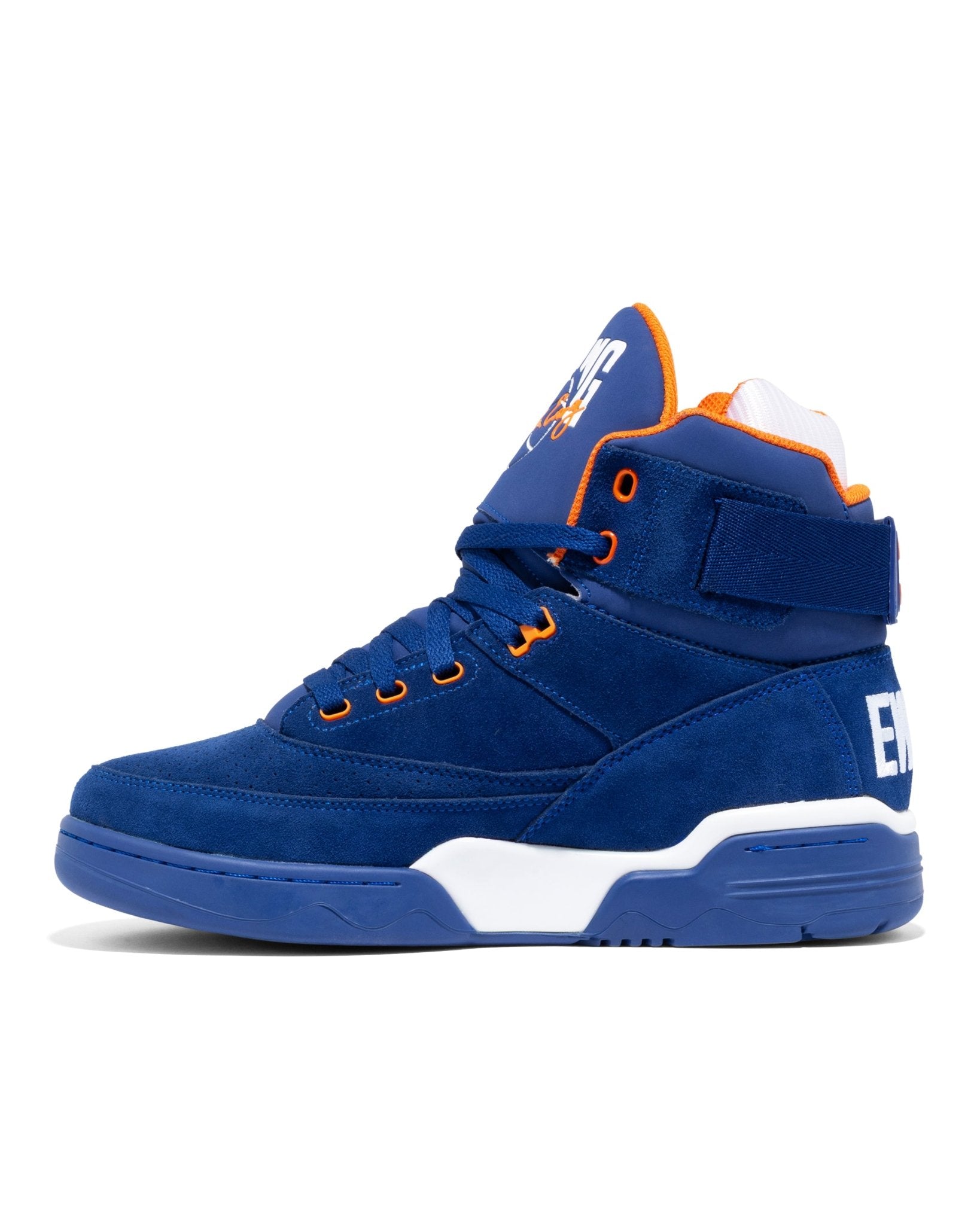 【3717】EGDE≪ 13TH スポーツシングレット 青 L-XL Men's 33 HI Royal | Suede, White, And Orange – Ewing Athletics