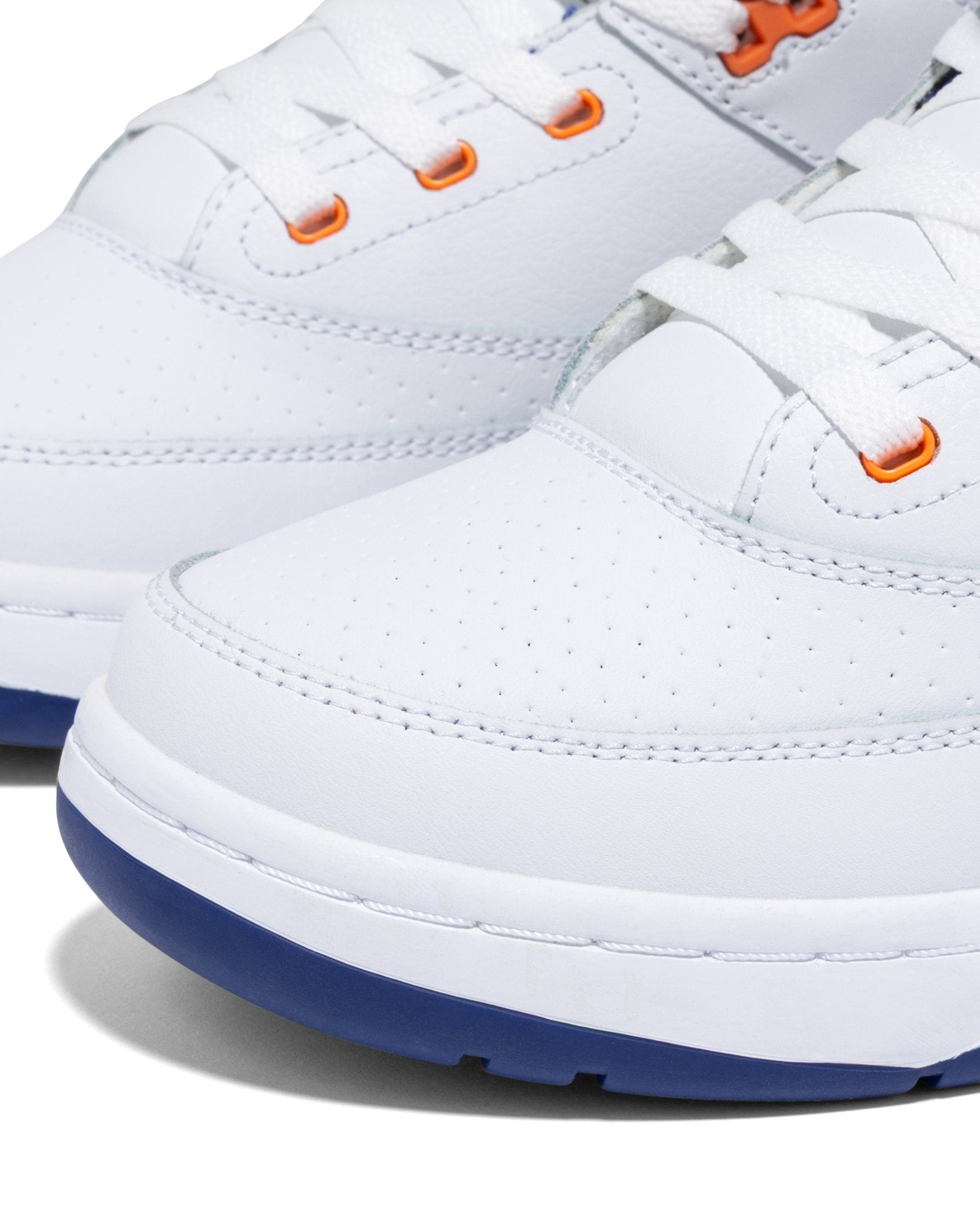 The 33 Hi Shoe | White, Royal, And Orange – Ewing Athletics