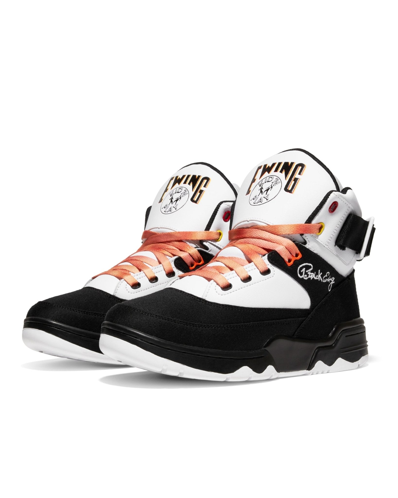 33 HI x KID N PLAY White/Black/Multi - Ewing Athletics