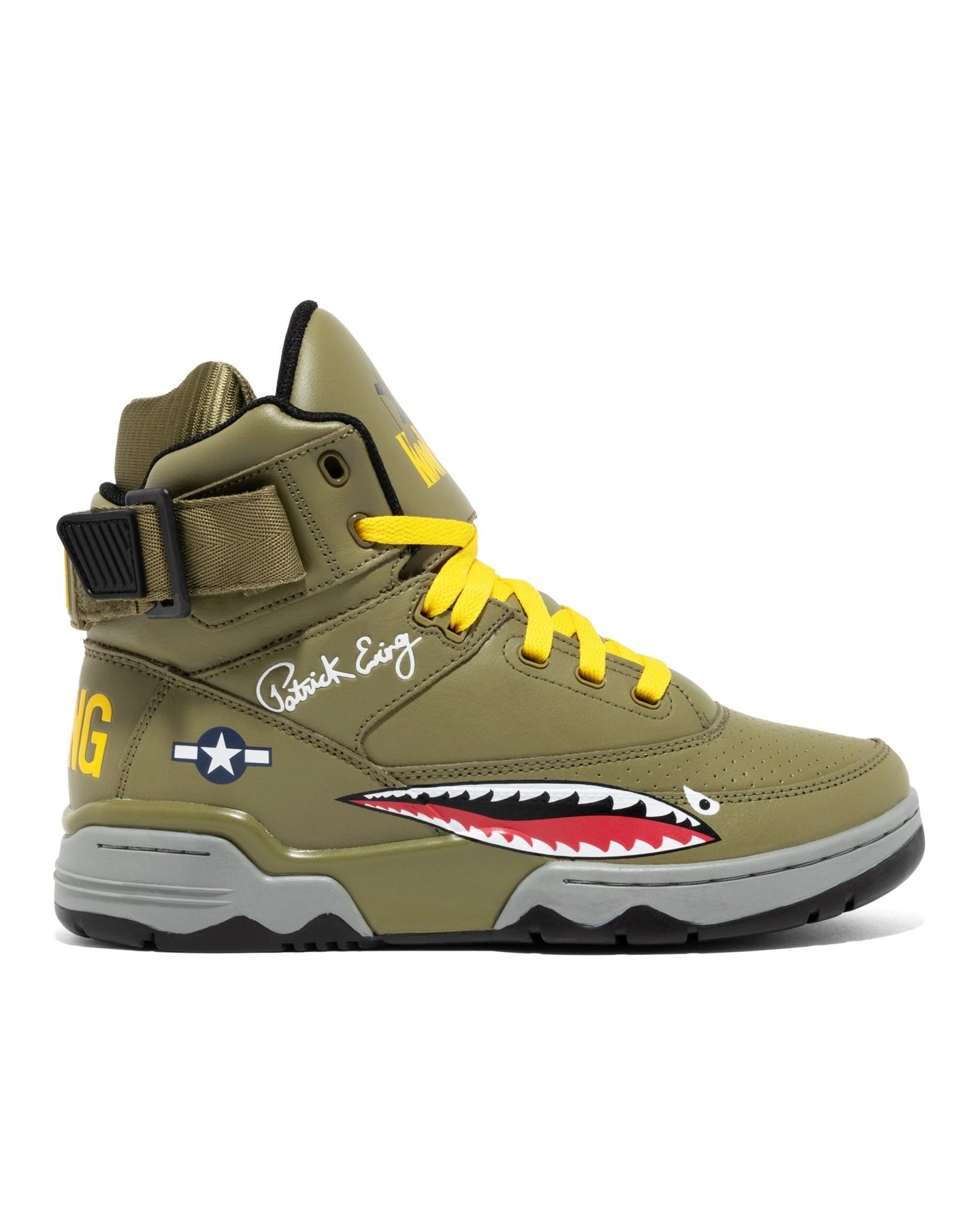 33 HI x KOOL G RAP Olive/Red/Yellow - Ewing Athletics