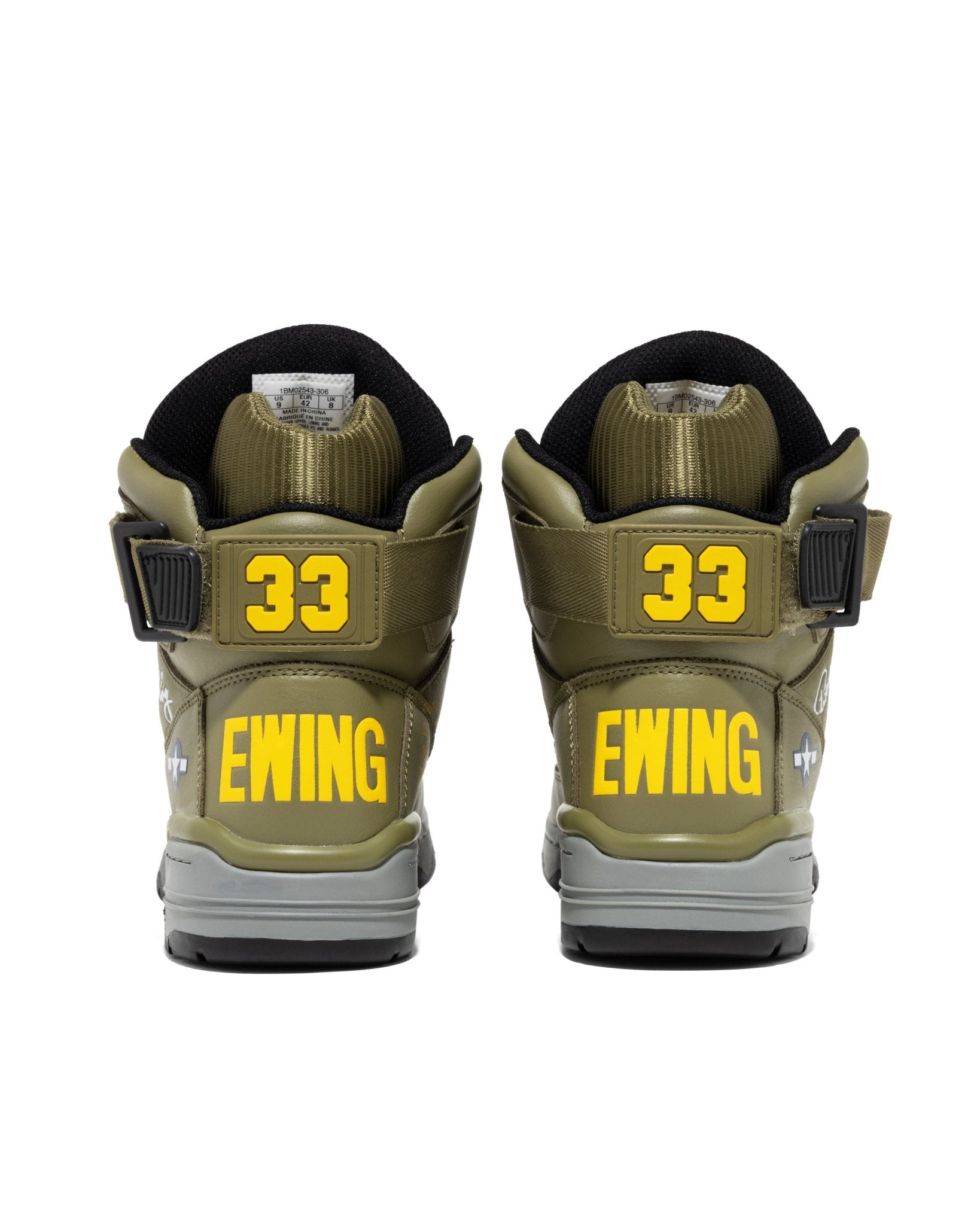 33 HI x KOOL G RAP Olive/Red/Yellow - Ewing Athletics