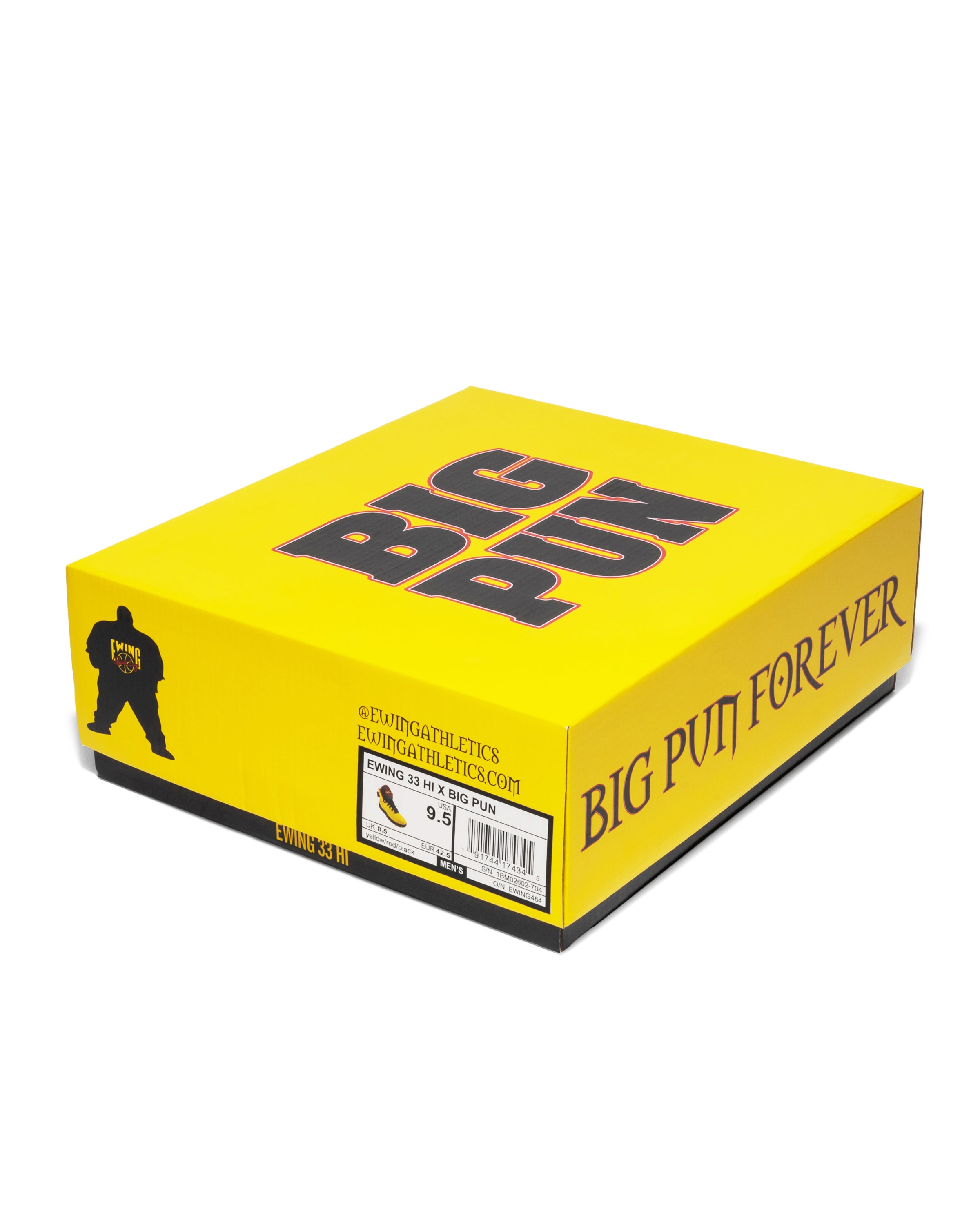 Ewing Athletics Men's Ewing 33 Hi x Big Pun in Yellow | Size 8.5 | 1BM02602-704
