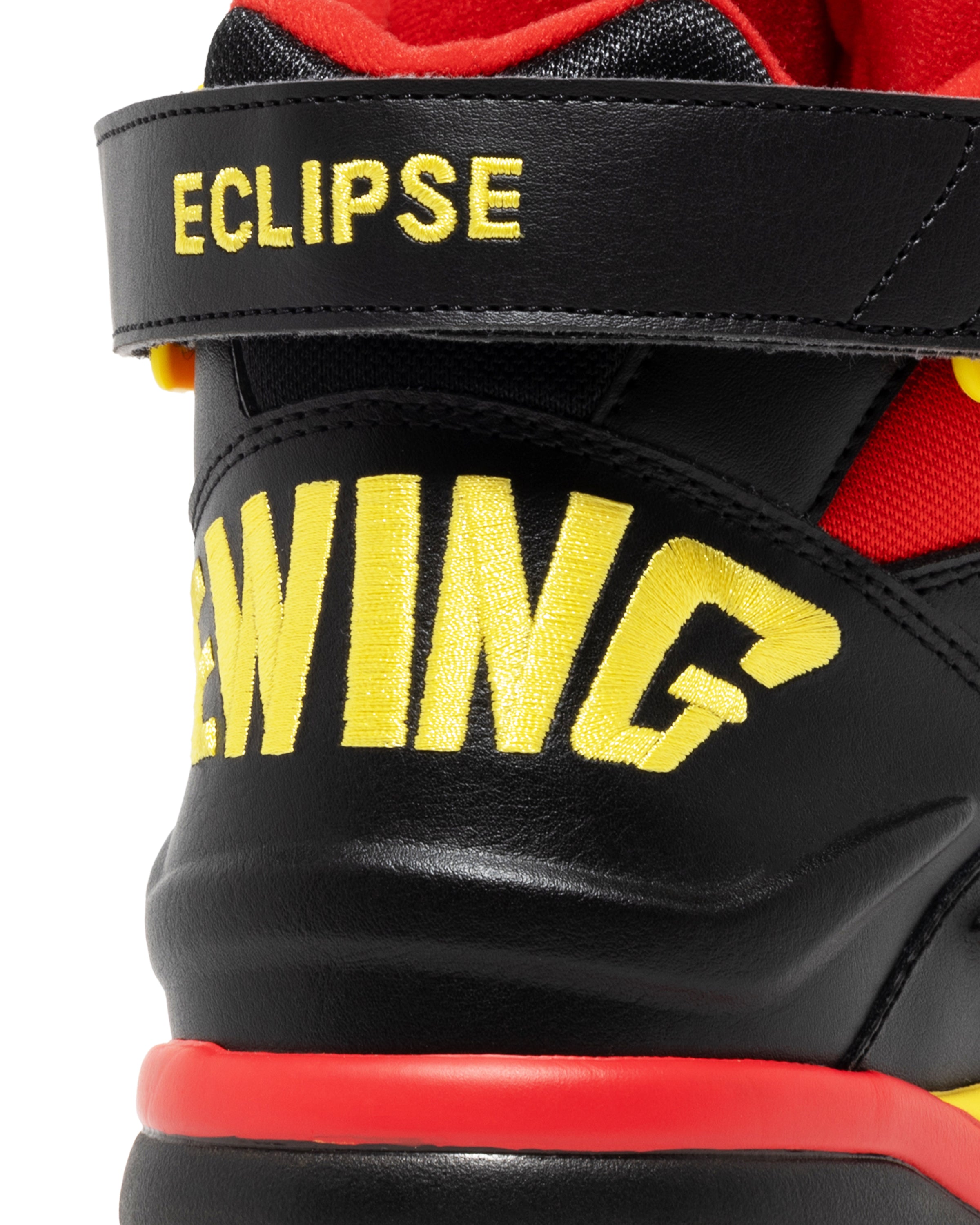 The Eclipse Shoe Black Red Yellow Ewing Athletics