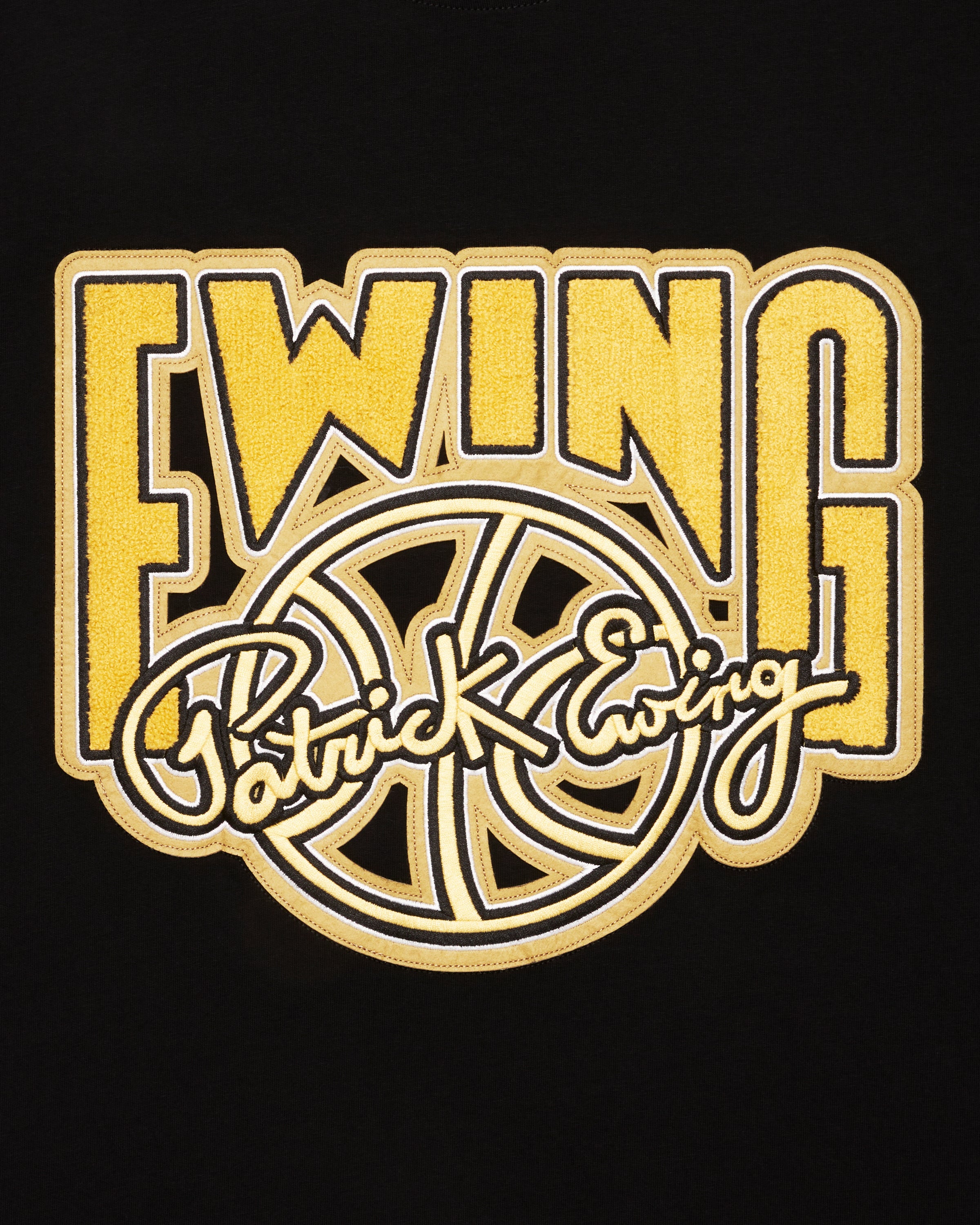 Ewing Embroidered Logo T-Shirt Black/Gold