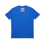 Ewing Embroidered Logo T-Shirt Royal/Orange