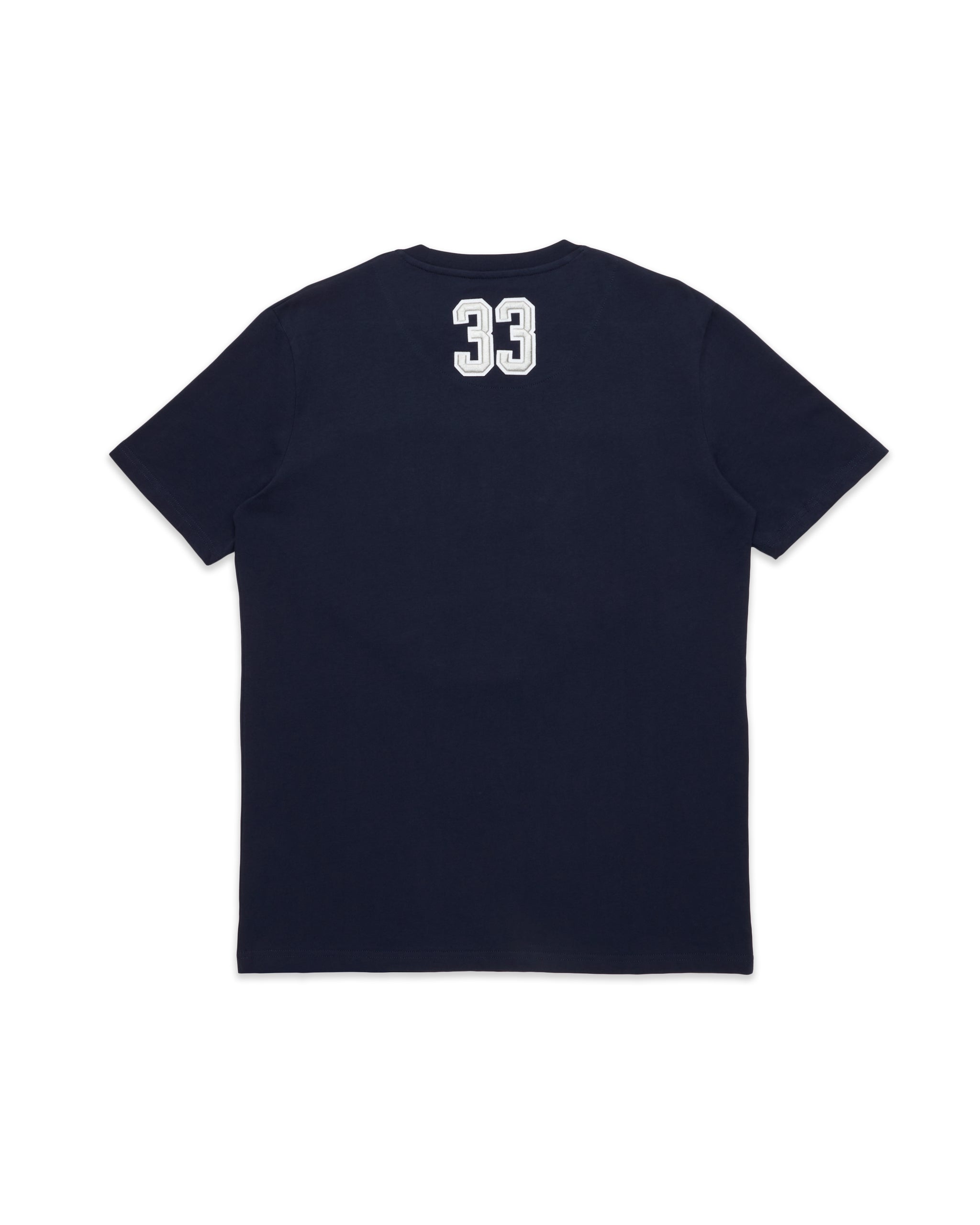 Ewing Embroidered Logo T-Shirt Grey/Navy