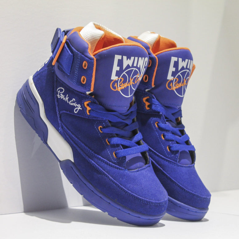 Men's 33 HI Royal | Suede, White, And Orange – Ewing Athletics