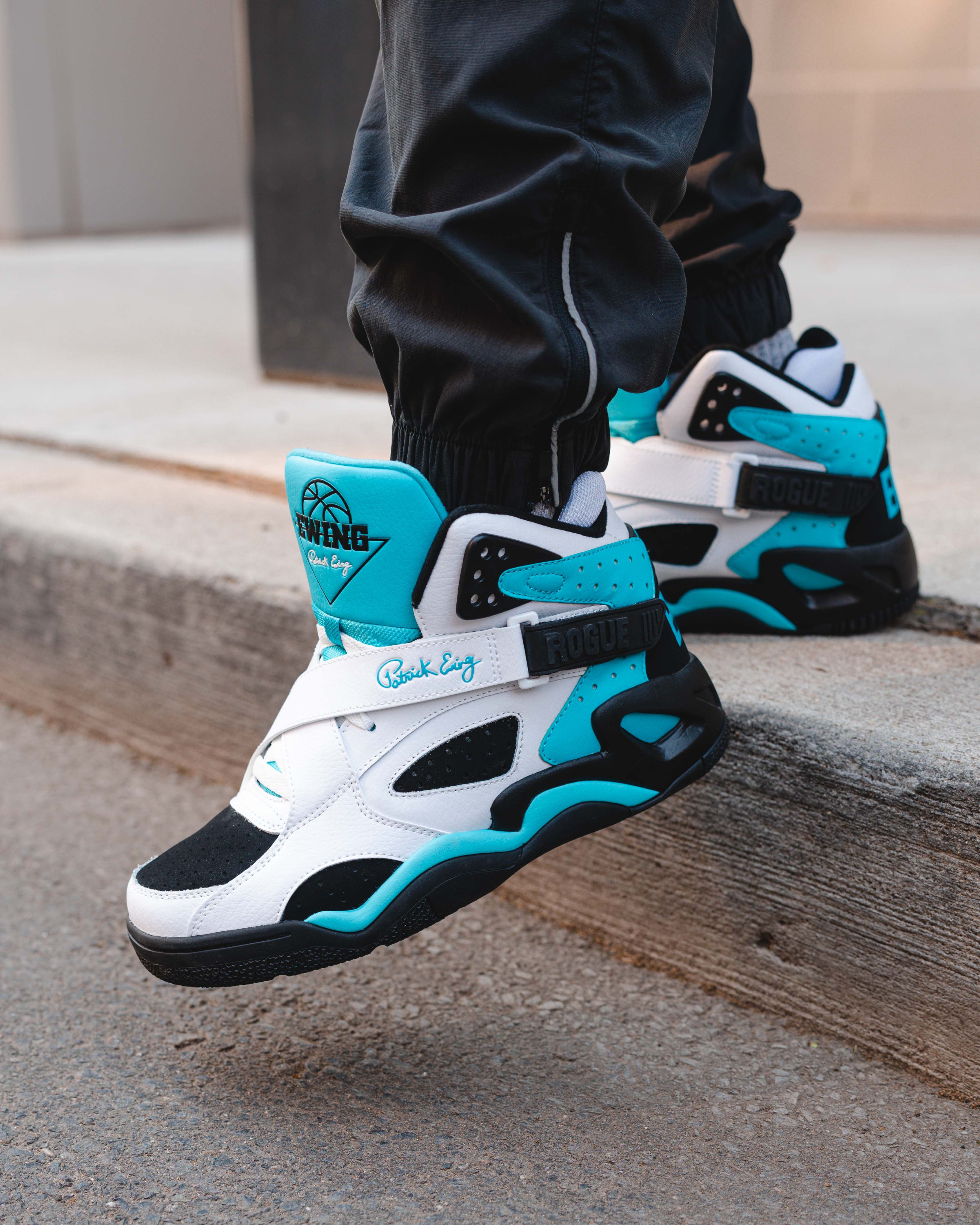 ROGUE White/Black/Cyan Blue
