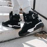 33 HI OG Black Suede/White