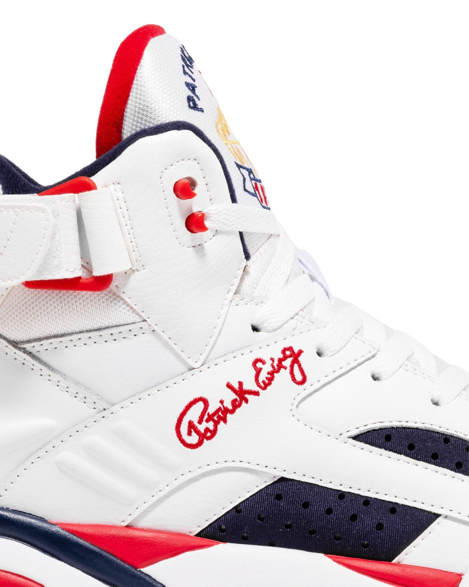パトリック ユーイング EWING ECLIPSE OLYMPICS The Eclipse USA Shoe | White, Navy, And Red – Ewing Athletics