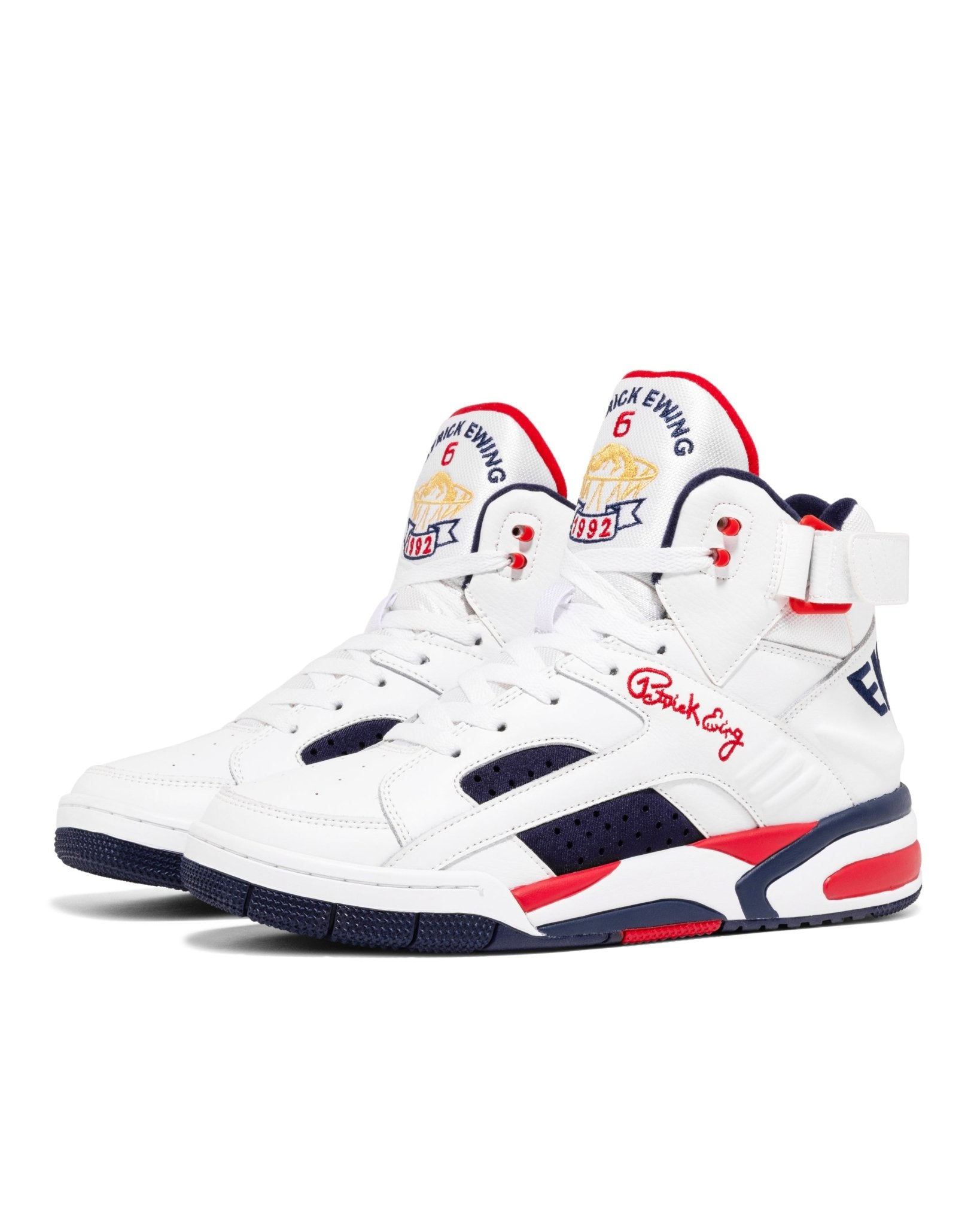 パトリック ユーイング EWING ECLIPSE OLYMPICS The Eclipse USA Shoe | White, Navy, And Red – Ewing Athletics