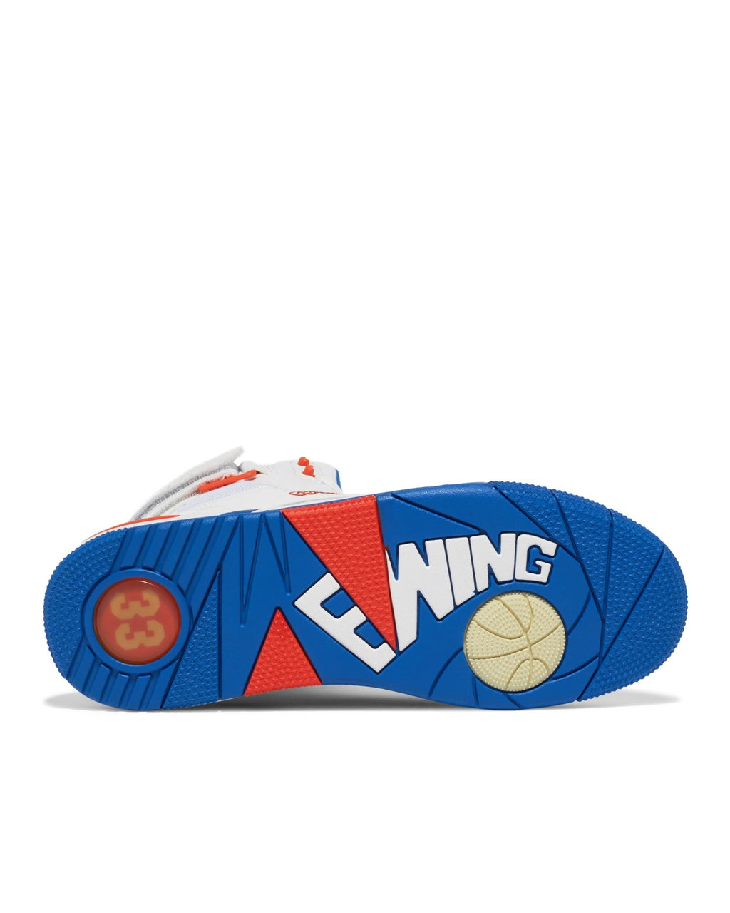 The Eclipse Shoe | White, Royal & Orange – Ewing Athletics