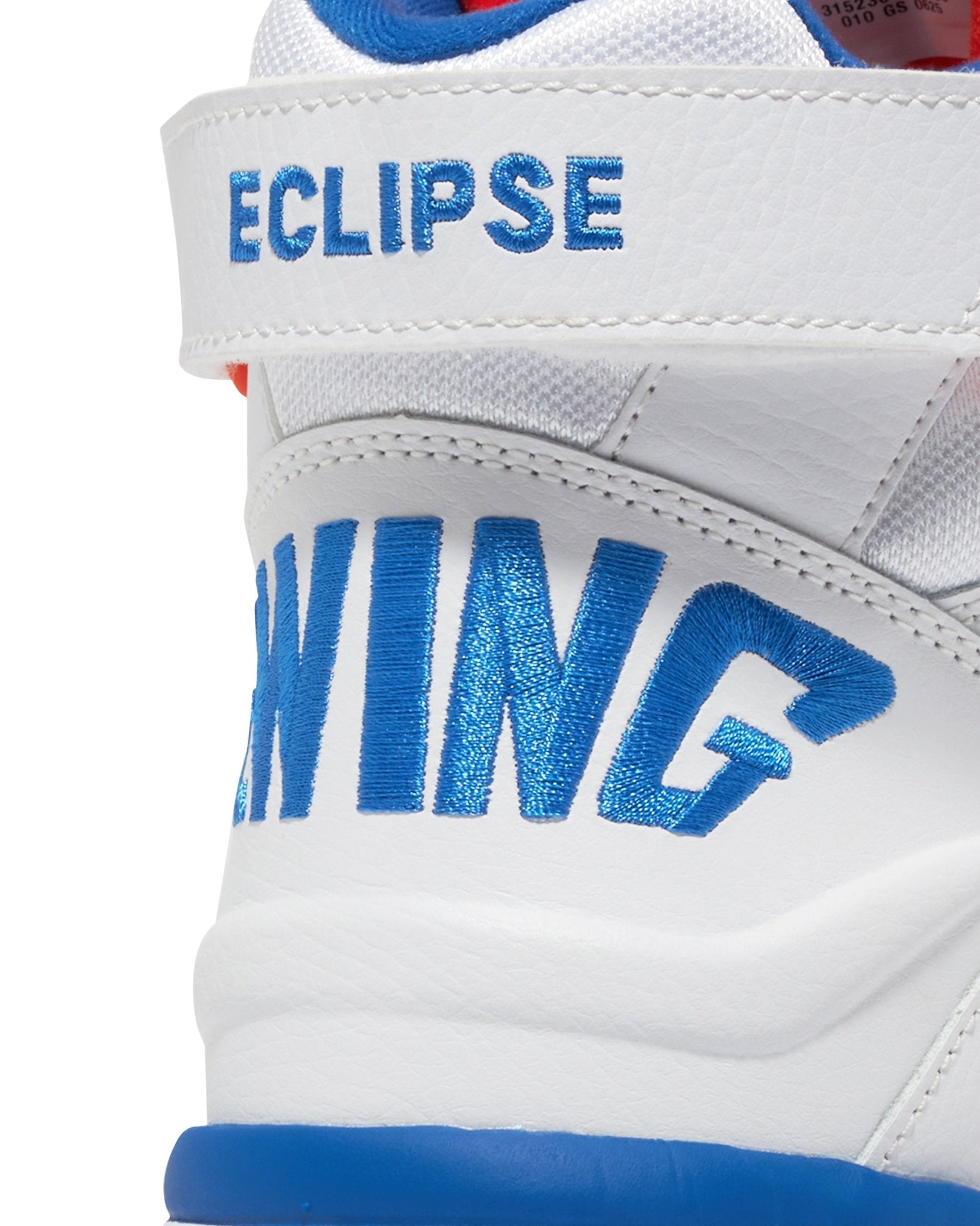 The Eclipse Shoe | White, Royal & Orange – Ewing Athletics