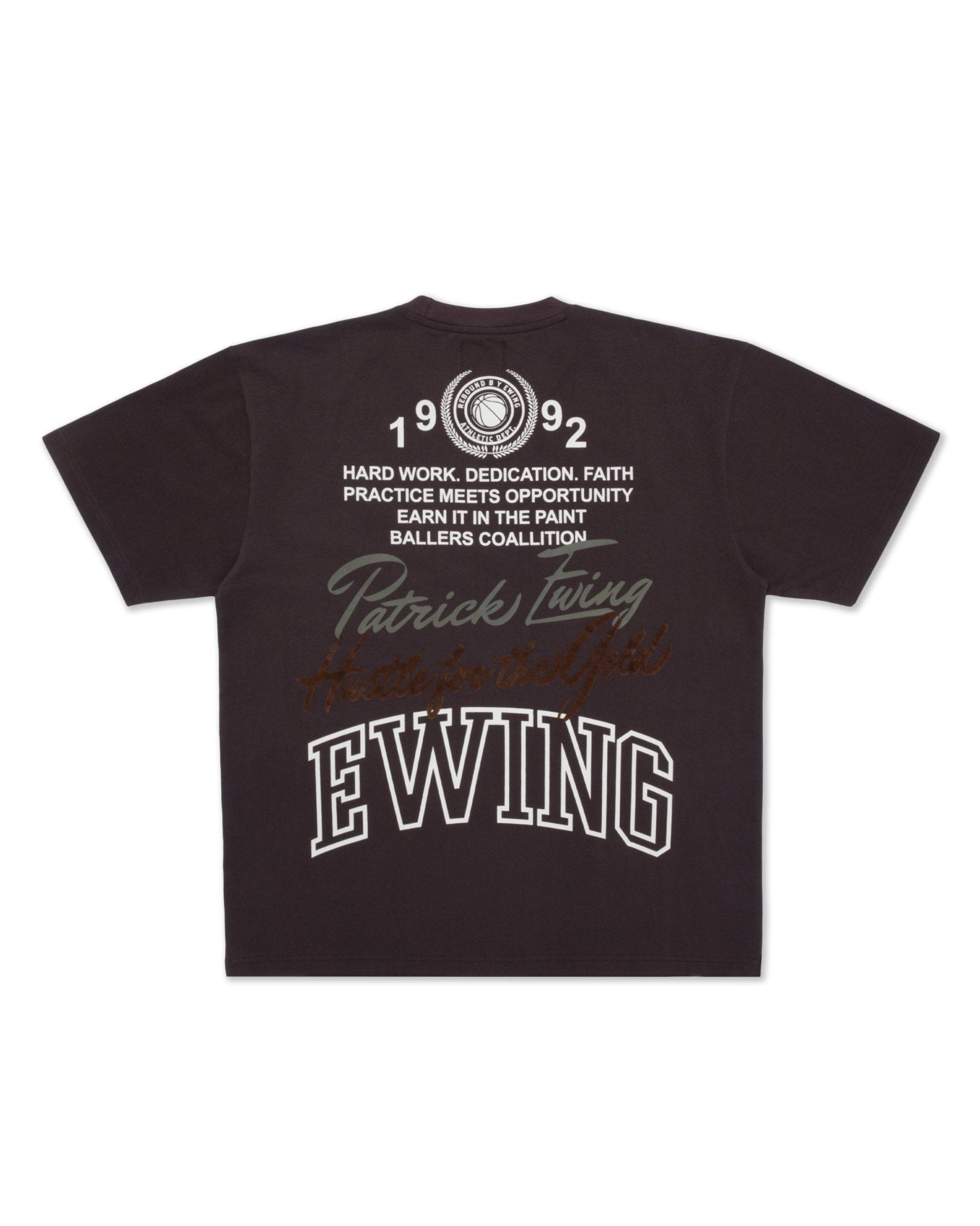 Ewing 1992 T-Shirt Brown - Ewing Athletics