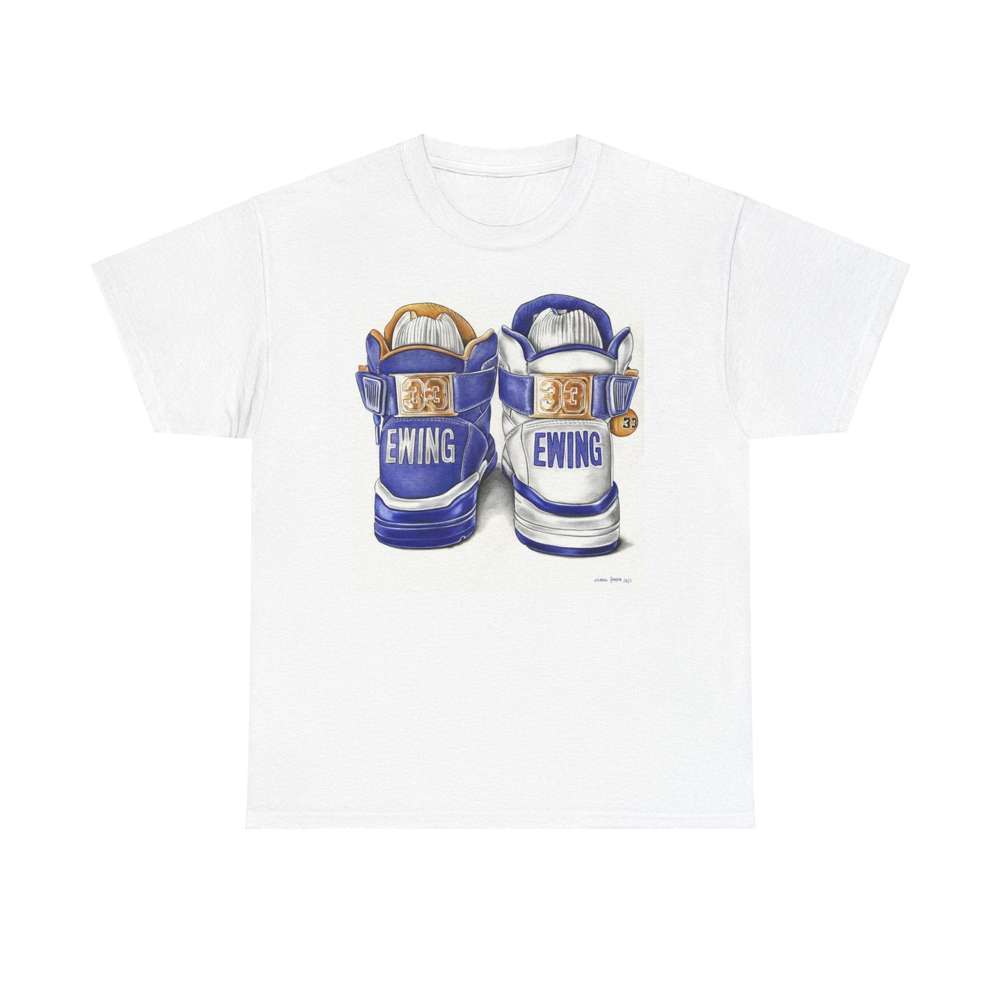 Ewing 33 HI x Laurens J Drawings T-Shirt - Ewing Athletics