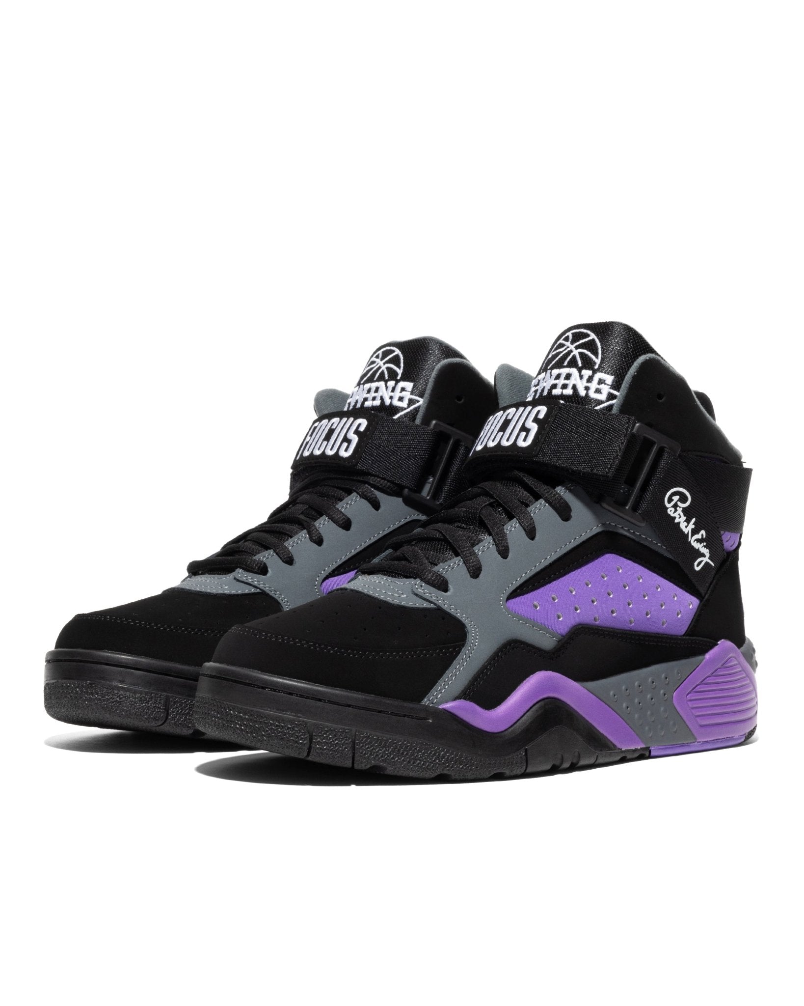 Focus Sneaker | Black & Purple – Ewing Athletics