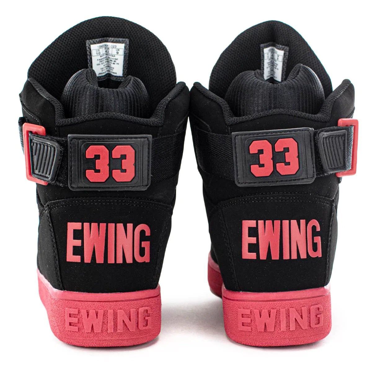 KIDS GRADE SCHOOL 33 HI REBOUND Black/Red - Ewing Athletics