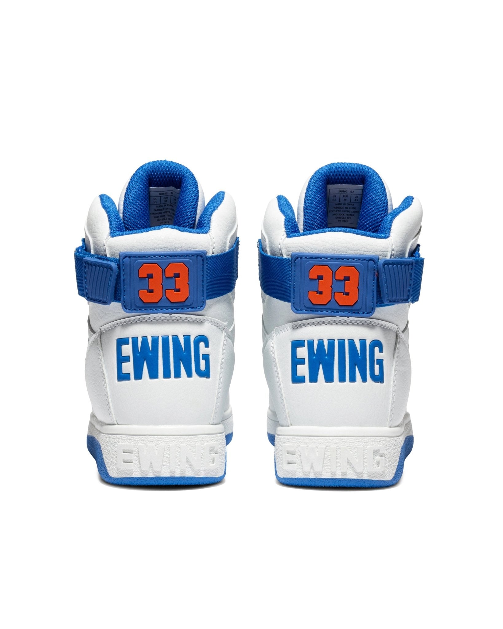 KIDS GRADE - SCHOOL 33 HI REBOUND White/Blue/Orange - Ewing Athletics