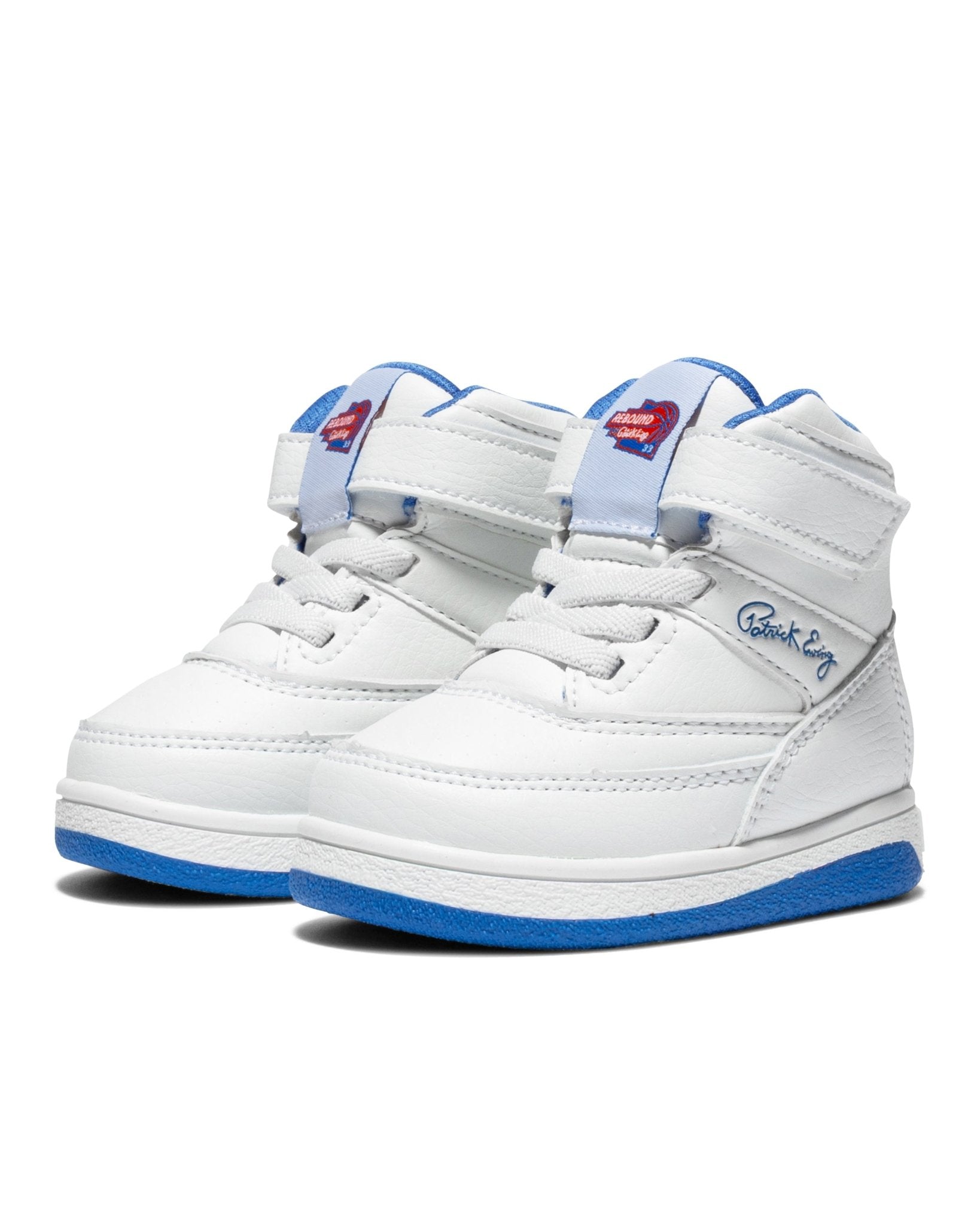 KIDS INFANT 33 HI REBOUND White/Blue/Orange - Ewing Athletics