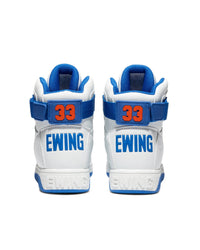 KIDS PRE - SCHOOL 33 HI REBOUND White/Blue/Orange - Ewing Athletics