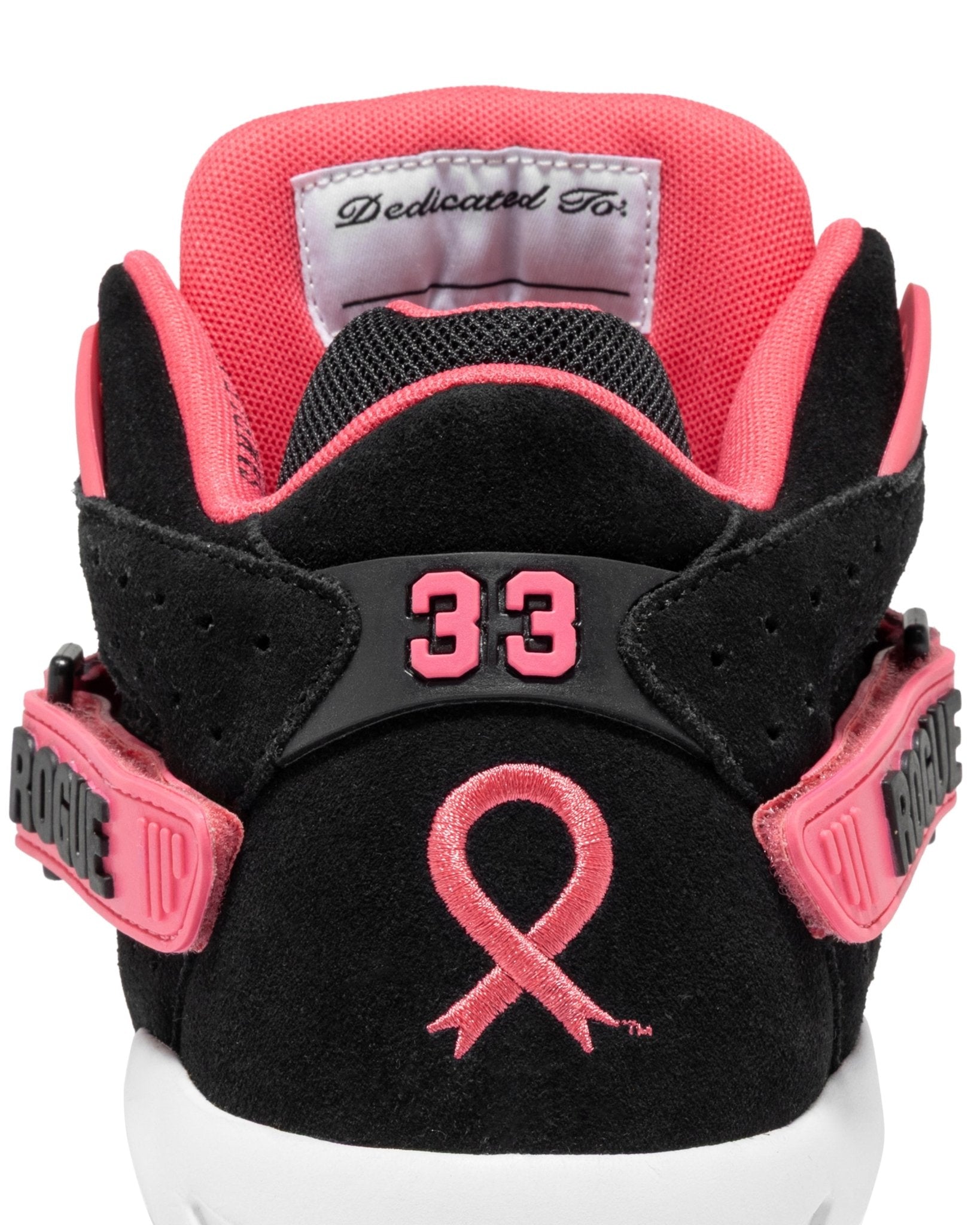pink and black breast cancer jordans
