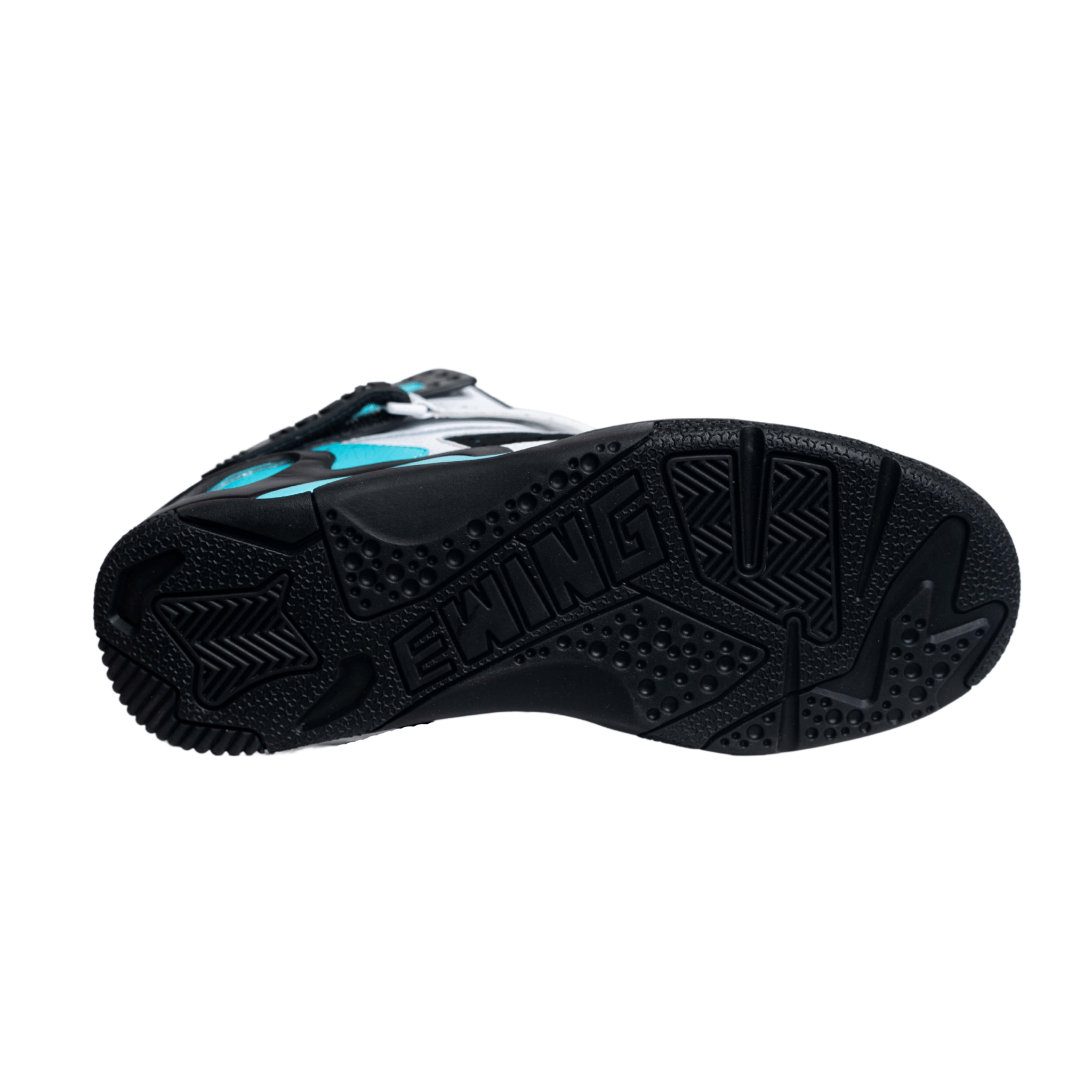 ROGUE White/Black/Cyan Blue - Ewing Athletics