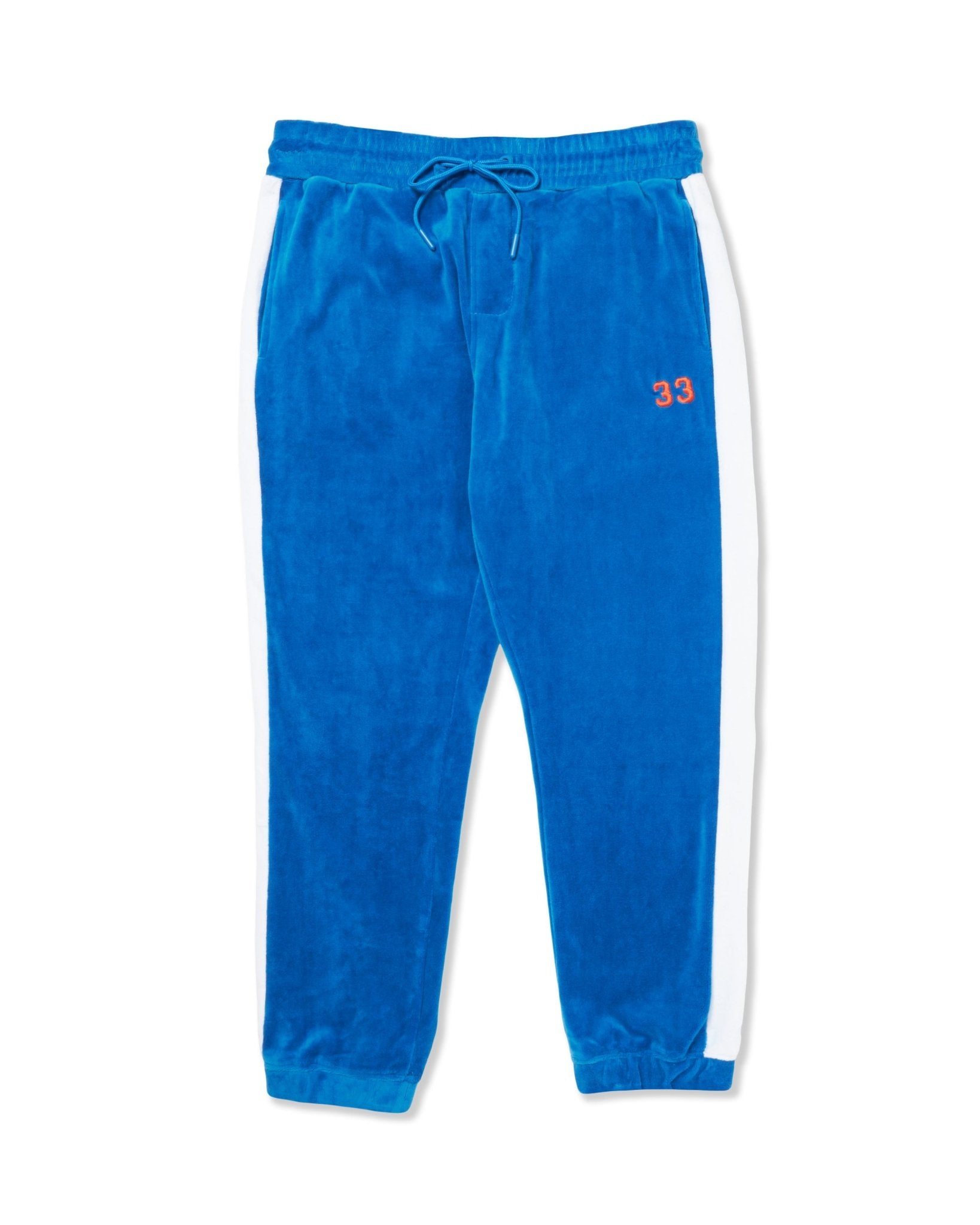 Velour Tracksuit Jacket & Pants Royal Blue/Orange – Ewing Athletics