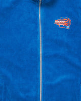 Velour Tracksuit Jacket & Pants Royal Blue/Orange - Ewing Athletics
