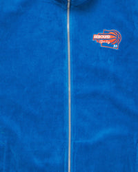 Velour Tracksuit Jacket & Pants Royal Blue/Orange - Ewing Athletics