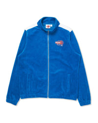 Velour Tracksuit Jacket & Pants Royal Blue/Orange - Ewing Athletics