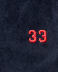 Velour Tracksuit Jacket & Pants Royal Navy/Red - Ewing Athletics