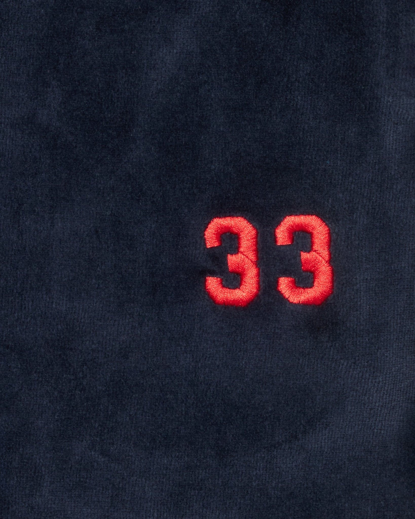 Velour Tracksuit Jacket & Pants Royal Navy/Red - Ewing Athletics