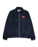 Velour Tracksuit Jacket & Pants Royal Navy/Red - Ewing Athletics