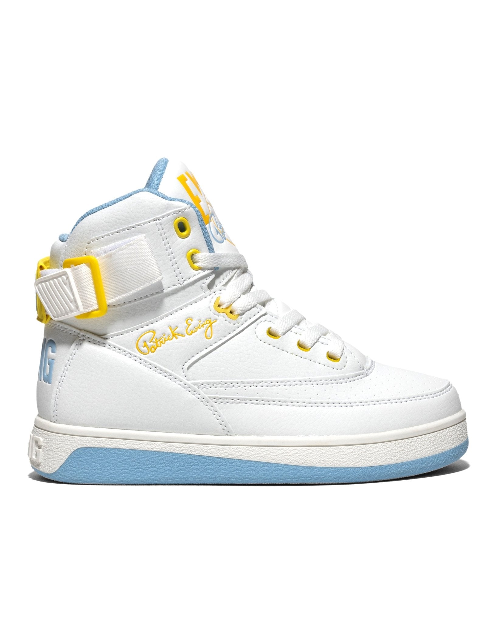 WOMEN'S 33 HI REBOUND White/Sky Blue/Yellow - Ewing Athletics