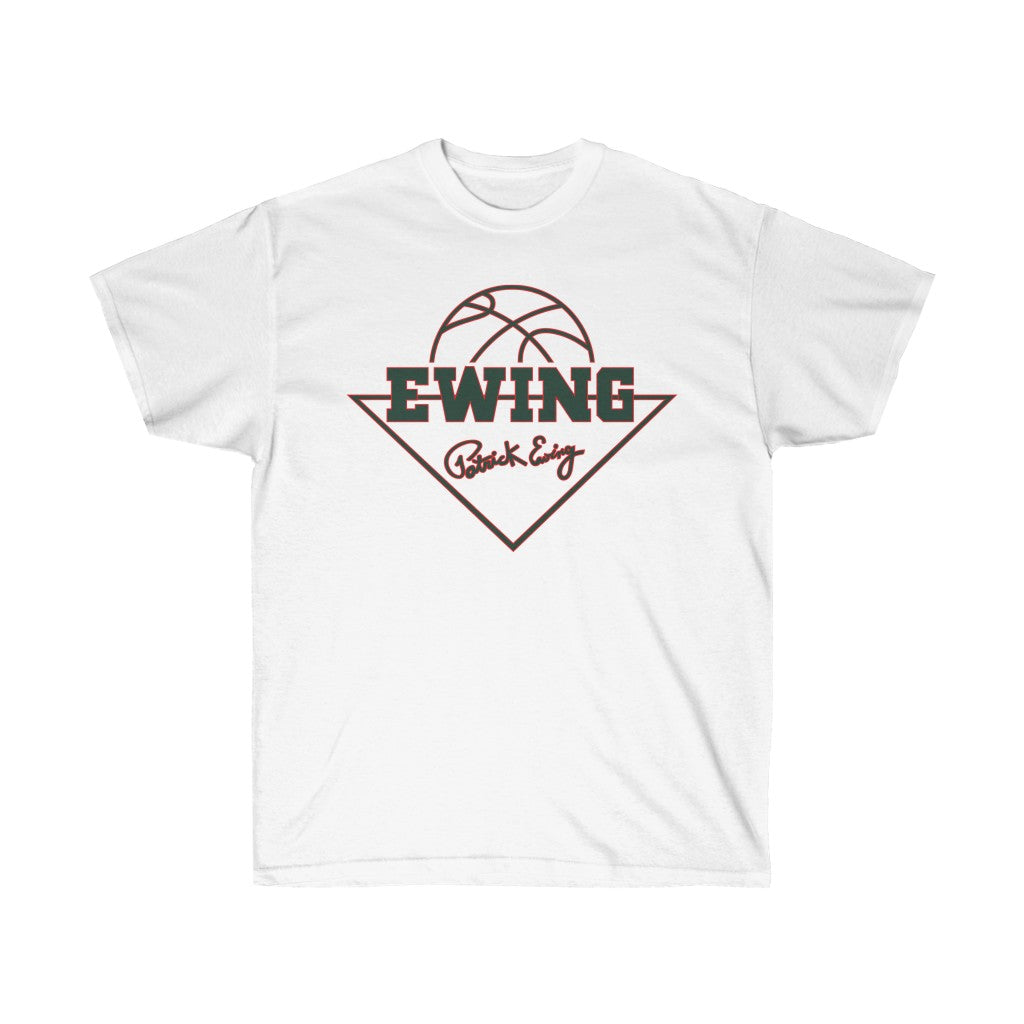 Ewing Green Red Logo Tee