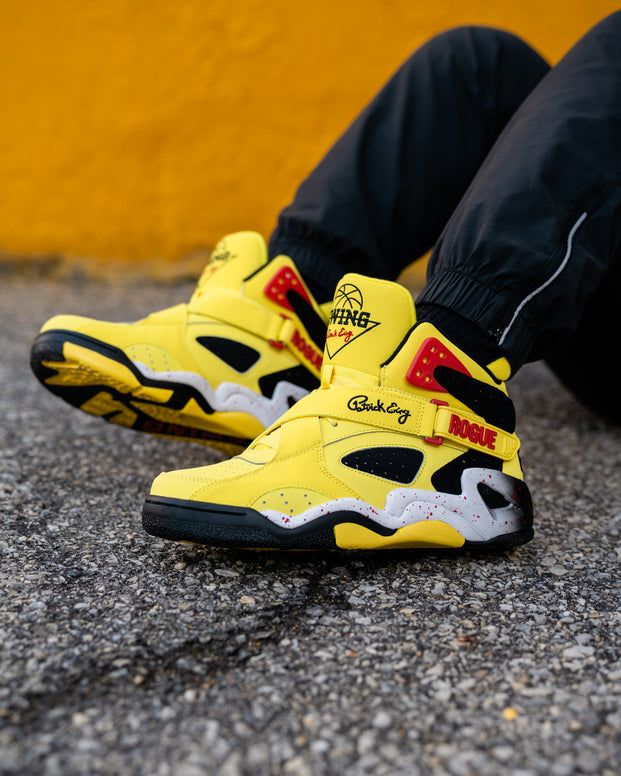 Pekkadillo Veluddannet Modernisering Rogue Sneaker | Yellow, Black, And Red – Ewing Athletics